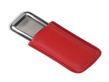 Cigar Case Holder Portable Leather 2 Holder Cigar Case with Stainless Steel Tube for Outdoor Travel V1294-YM0703-3117230048511
