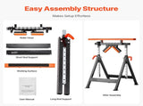 4-in-1 Roller Stand, 220 kg Load Capacity, 838.2-1270 mm Adjustable Height, Folding Heavy Duty with V952-DGZDZGTMGGJ4QQC0MV0