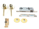 Mechanical Door Lock with Handle Set Modern Interior Bedroom Door AntiTheft Lock Kit V1294-YM0901-3114210070611