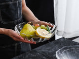 Luxshiny Transparent Acrylic Lotus Bowl - Lightweight Serving Bowl for Salad, Fruits, Desserts, V1189-WXFWAL-20260326-01862