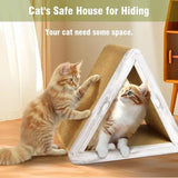 Foldable Triangle Cat Scratcher with 6 Sides V1237-ZY-908-095