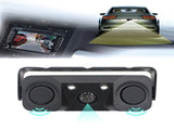 3-in-1 Car Reversing Camera & Parking Sensor System with Monitor - License Plate Frame Mount, V888-ELOSUNG35856