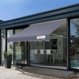 VEVOR Manual Retractable Awning, 3m Outdoor Retractable Awning Sunshade Shelter, Adjustable V952-SSSZYPHSLZS1578CSV0