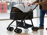 Pawz Pet Stroller 3 in1Dog Cat Pram Foldable Carrier PT1365-BK-AU