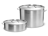 SOGA 14L Wide Stock Pot and 50L Tall Top Grade Thick Stainless Steel Stockpot 18/10 STOCKPOT14L-40CM