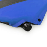 Double Self Inflating Mattress Sleeping Mat Air Bed Camping Hiking Joinable - blue V610-SELMATS8573-BL-DOU