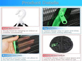 3 Layer Hanging Drying Net, 40x60cm, Foldable with Zipper for Plants Seeds and Fish V1188-MS-325-1374
