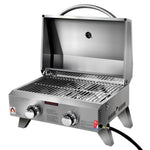 Grillz Portable Gas BBQ Grill 2 Burners PGB-2B-SS