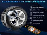 68249197AA TPMS Sensor Dodger RAM, 4-Pack 434MHz Tire Pressure Monitoring System Sensors Compatible V1188-WTJ-LZZ-00562