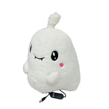 USB-Powered Plush Heating Pad, Cartoon Ghost Design, Soft Warm Stuffed Toy for Home, Office, and V1341-ZY-4UTU37SE-WHITE