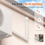 VEVOR Mini Split Line Set Cover 76.2mm W 2270mm L, PVC Decorative Pipe Line Cover For Air V952-BSKSQFTSKDGXVBQRUV0