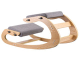 Ergonomic Kneeling Chair, Wooden Posture Knee Chair with Adjustable Thick Foam Cushions & Solid Wood V952-JYKGYHSBDLWKIM5W8001V0