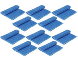 10Pcs Blue Clean Towel Square Soft Microfiber Towel Home Kitchen Cleaning Supplies V1294-YM0901-3112200131511