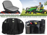 Lawn Mower Seat Cover,600D Oxford Cloth Waterproof Tractor Seat Cover Lawn Mower Seat Protector with V1369-AZ3-W-11849