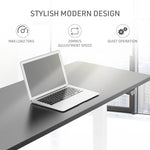 Fortia Sit To Stand Up Standing Desk, 140x60cm, 72-118cm Electric Height Adjustable, 70kg Load, V219-ADKSSTFOBKWT4A