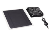 Solar Panel Fan Kit 10W Weatherproof Solar Powered Fan Wall Mounted for Outside Small Chicken Coops V1294-YM0706-3113230199011