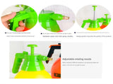 2L Orange Pressure Sprayer - PP Plastic Garden Watering Can with Adjustable Brass Nozzle, Hand Pump V888-ELOSUNG53583