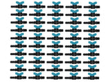 50PCS 25x1/2in Male Thread Irrigation Shut Off Switch Valve Barbed Ball Valve for Garden Supplies V1294-YM0901-3111210175711