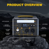 Jump 600X 600W Power Station 110W Solar Panel 10A AC/DC V178-67021
