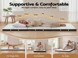 Giselle Folding Mattress 5cm Single Foldable Foam Bamboo Portable Camping Guest Bed Mat FOAM-MFM-TRIO-BAM-5