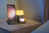 6 in 1 Charging Station with Alarm Clock Wireless Charger with Night Light for V1263-JX-6730