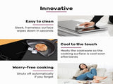 EUROCHEF Double Induction Benchtop Cooktop, 9 Heat Levels, Fast Electric Portable Cooker, Touch V219-COKICTEC35PA