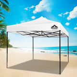 Instahut Gazebo Pop Up Marquee 3x3 Folding Tent Outdoor Camping 500D Oxford GAZEBO-T-3X3-F-WH