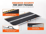 Portable Wheelchair Ramp, 183 cm 363 kg Capacity, Non-Slip Aluminum Folding Threshold Ramp, Foldable V952-ZDKMJPD72YC1JQ8CRV0