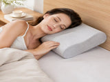 2 Pack Wave Shaped Contour Memory Foam Pillow with Washable Bamboo Fibre Covers - 3-5 Second Slow V888-ELOSUNG55088