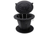 Retractable Portable Toilet Foldable Travel Toilet 7 Level Adjustable Height Camping Portable Potty V1294-YM0901-3111240209211
