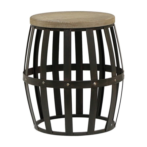 Industro Chic Barrel Stool 45cm V637-20598STL