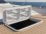 606 x 353mm White Boat Access Hatch Marine Deck Inspection Lid for Boat, Yacht & RV Use V63-952881