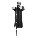 Scream Scarecrow Polyester PVC with Detachable Pole Garden Ghostface Decoration for Halloween Rural V1294-YM0717-3115220085811