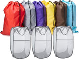 Pop Up Hampers 3 Pack with Extra Large Laundry Bags 6 Pack, Varied Colors Travel Laundry Bags V1258-DP02-C-1393