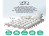 Giselle Bedding Pillowtop Mattress Topper 5cm Thick Pad for Back Pain Relief Washable Underlay TOPPER-PT-D