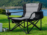 Levede Camping Chair Large Folding Outdoor Portable Fishing Picnic Travel Seat OD1074-BK-AU