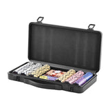 Poker Chip Set, 300-Piece Poker Set, Complete Poker Playing Game Set with Carrying Case, Heavyweight V952-PKCMTZCLAY308AR11V0
