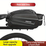 bicycle saddle bag, cycling accessories, large capacity saddle bag, weather-resistant bike bag, V1106-139-WHI-15137
