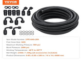 6AN Fuel Line Kit, 6.1 m Fuel Hose Kit, 0.86 cm Nylon Stainless Steel Braided Fuel Line V952-QCYYRYRGNLBZSYIKSV0