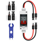 32A DC500V Breaker Box PV Disconnect Switch with IP65 Waterproof Box V1192-AZ-W-28555