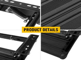 Heavy Duty Pull-Out Caravan Step, Folding Aluminium RV Step V1181-POS-SINGLE-BK