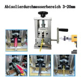Electric Cable Stripper, Manual and Adjustable for Cables and Recycling, Durable Stable Versatile V1188-MS-325-0202