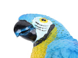 Parrot Sculpture Decoration Indoor Outdoor Resin Macaw Statue Figurine Garden Art Right Blue V1294-YM0901-3115240123012