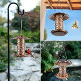 Solar Bird Feeder Metal, Outdoor Bird Feeder Lantern Bird Feeder Waterproof Bird Feeder Wild Bird V1188-MS-227-2222
