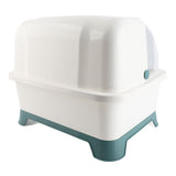 Double Layer Drying Dish Rack with Lid Dust Proof Storage Dish Drainer for Restaurant V1294-YM0901-3118230435211