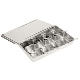 8 Grids Stainless Steel Seasoning Box Condiment Storage Containers Seasoning Jar Kitchen Utensils V1294-YM0901-3118200093811