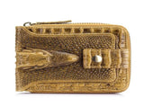 Men'S Wallet Genuine Leather Wallet Alligator-Embossed Wallet Horizontal Wallet - Orange - Size m V1347-918-64784-ORG-M