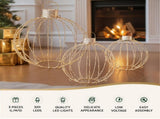 Jingle Jollys Christmas Lights 320 LED Fairy Light 3pcs Ball Decorations Set XMAS-MOT-BALL01-WARM