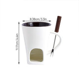Insulated Tumbler Travel Mug Drinkware Compact Ceramic Fondue Warmer Cup 1 Pack Kitchen Gadget, V1366-AZ2-W-21215