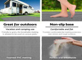Weisshorn 4M X 2.5M Annex Matting Floor Mats Mesh Caravan Camping Annexe ANNEXE-MAT-4M-GREY-L